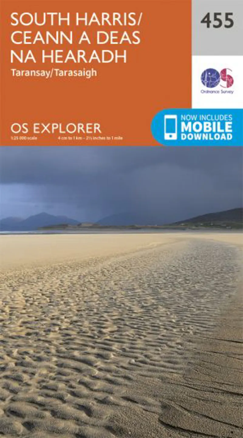 OS Explorer Map 455 - South Harris/Ceann a Deas Na Hearadh